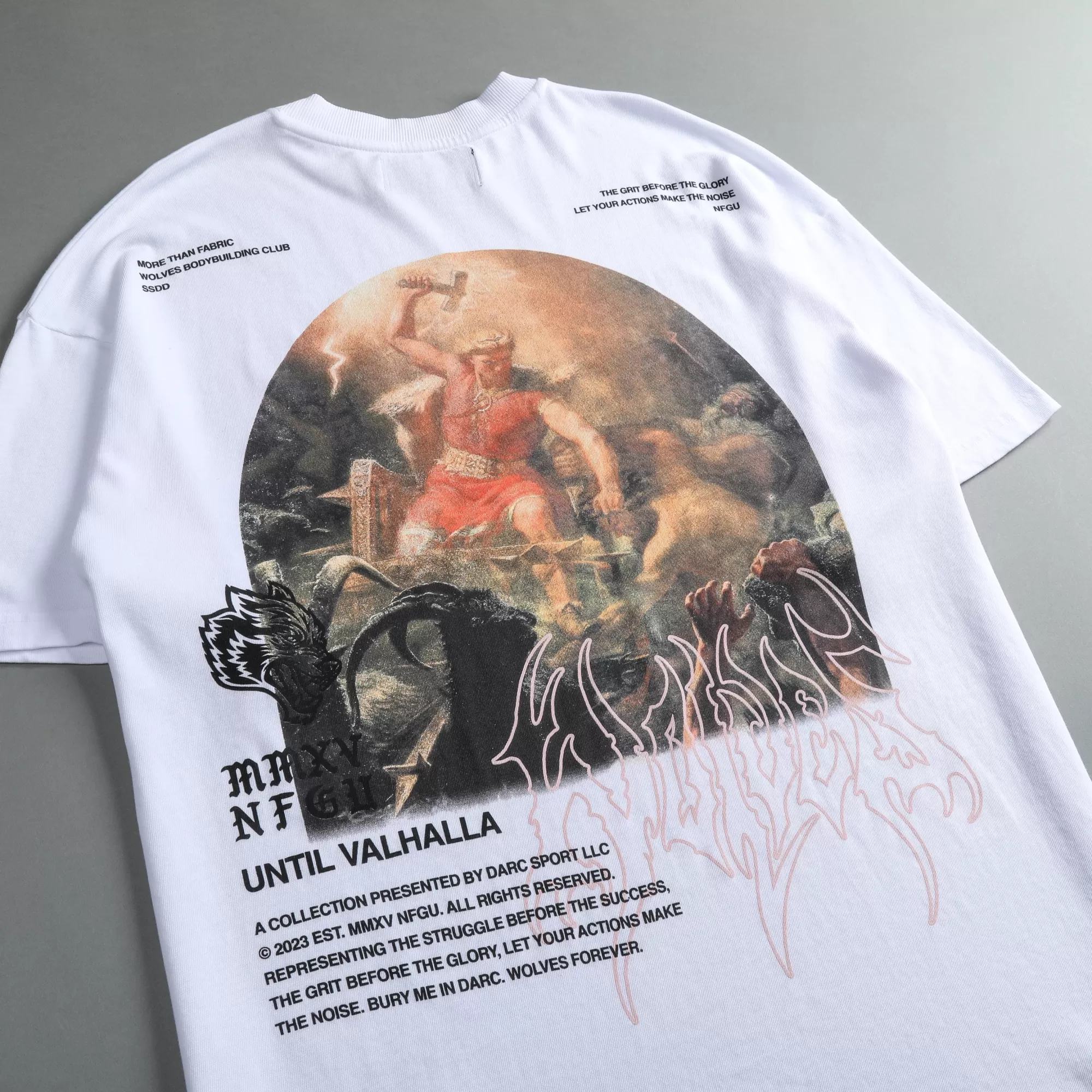 Outlet The Hammer "Premium" Oversized Unisex Tee In White Men Premium/Oversized Tees