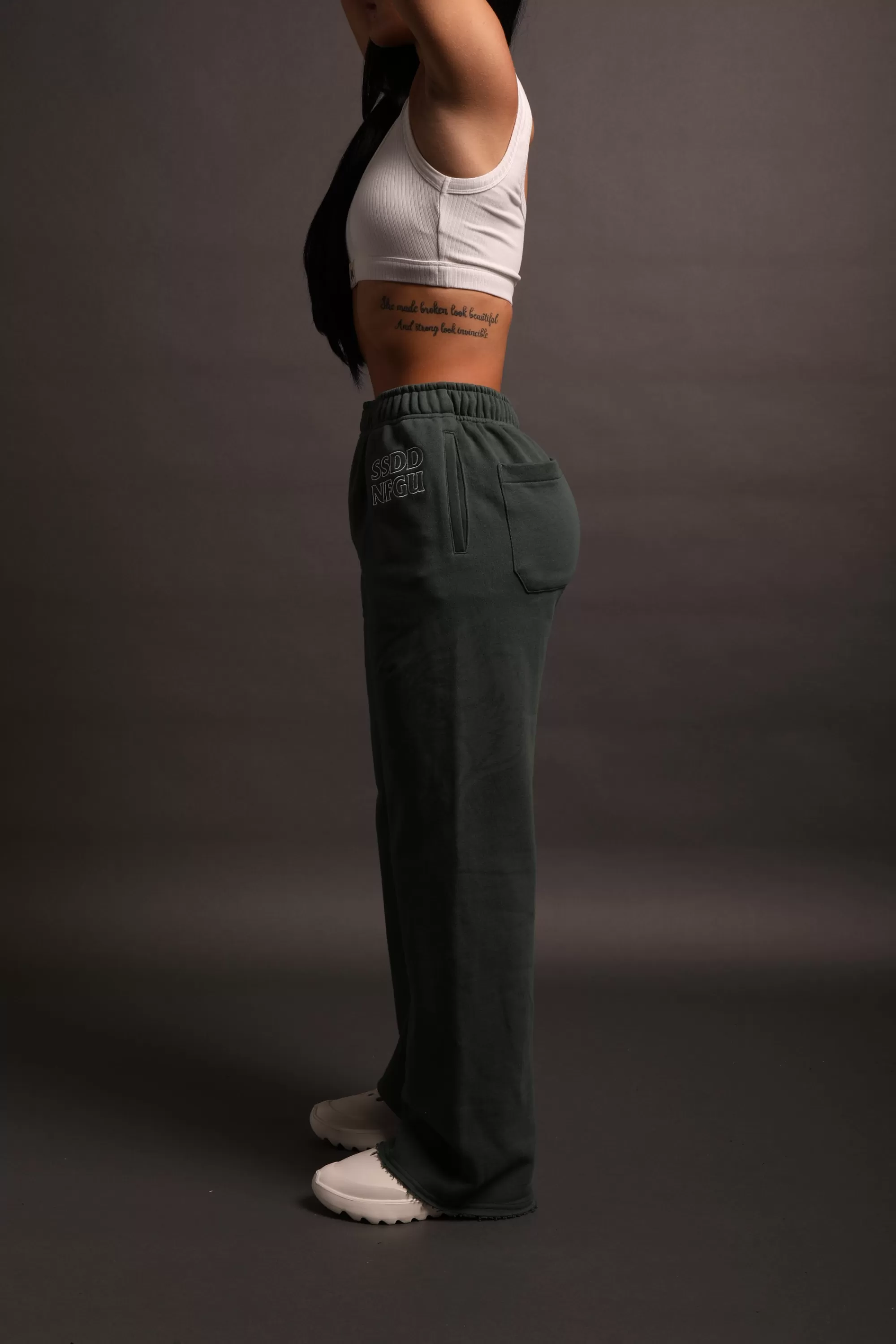 Outlet The Spirit She Big Cozy Sweats In Norse Green Women Bottoms