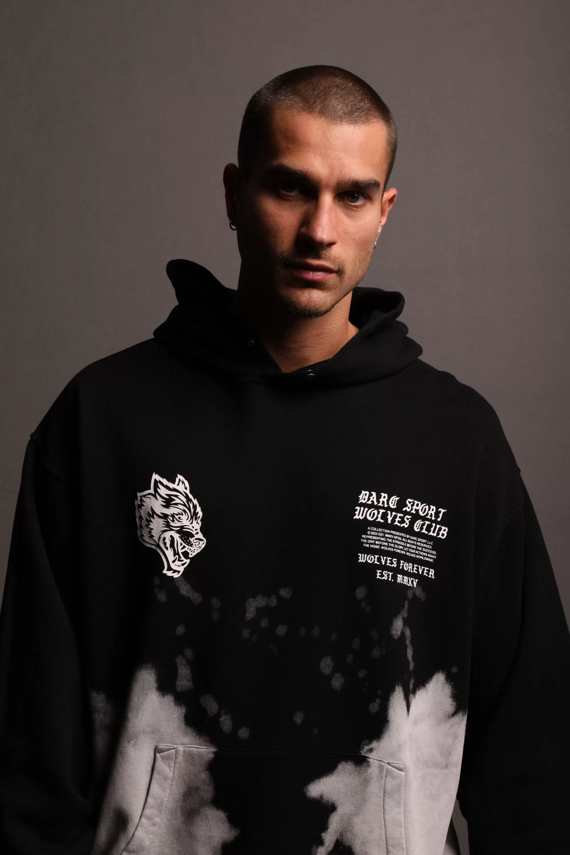 Best Sale The War Within "Vintage Pierce" Hoodie In Black Beneath Us Acid Wash Men Pierce Hoodies