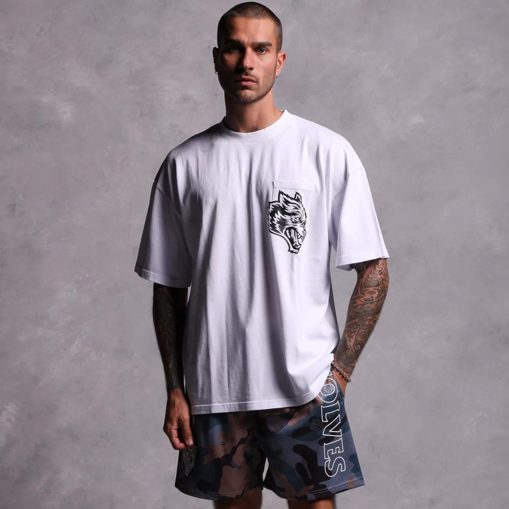 Cheap Try Us 5" Mesh Shorts In Norse Woodland Camo Men Shorts