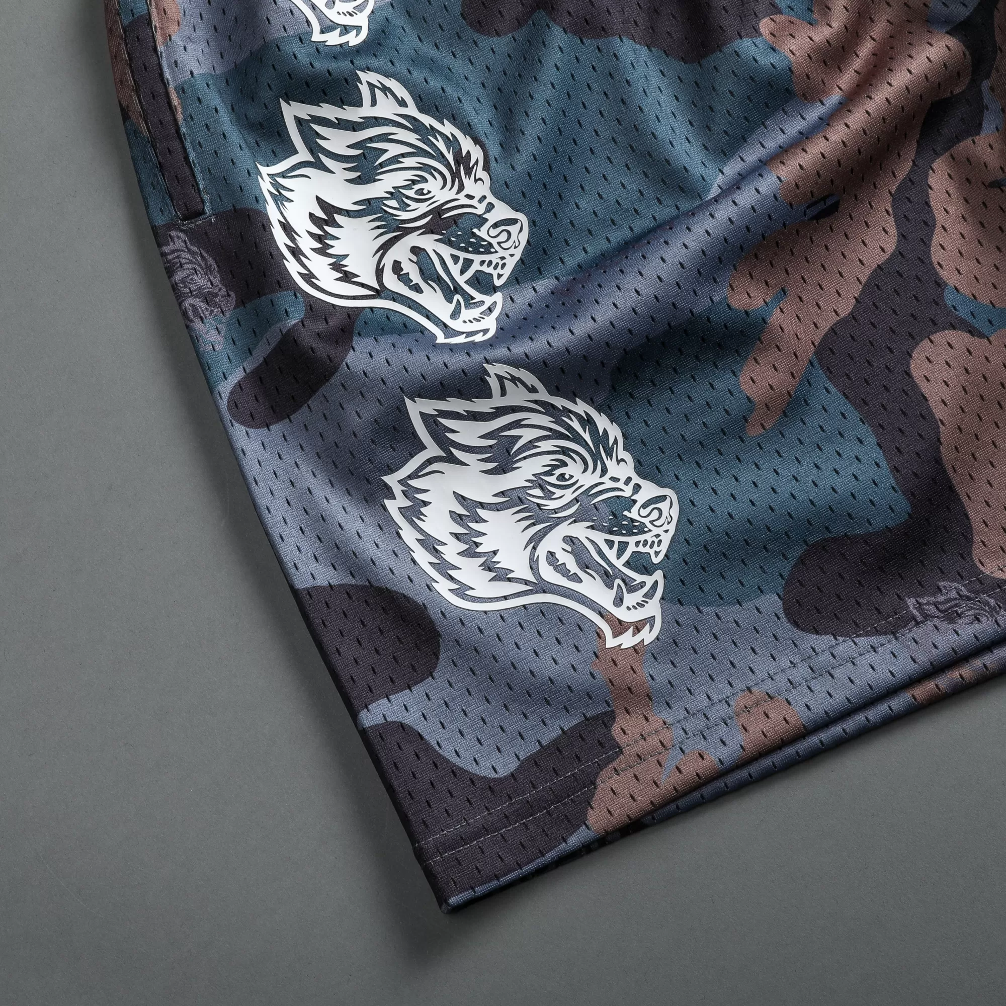 Cheap Try Us 5" Mesh Shorts In Norse Woodland Camo Men Shorts