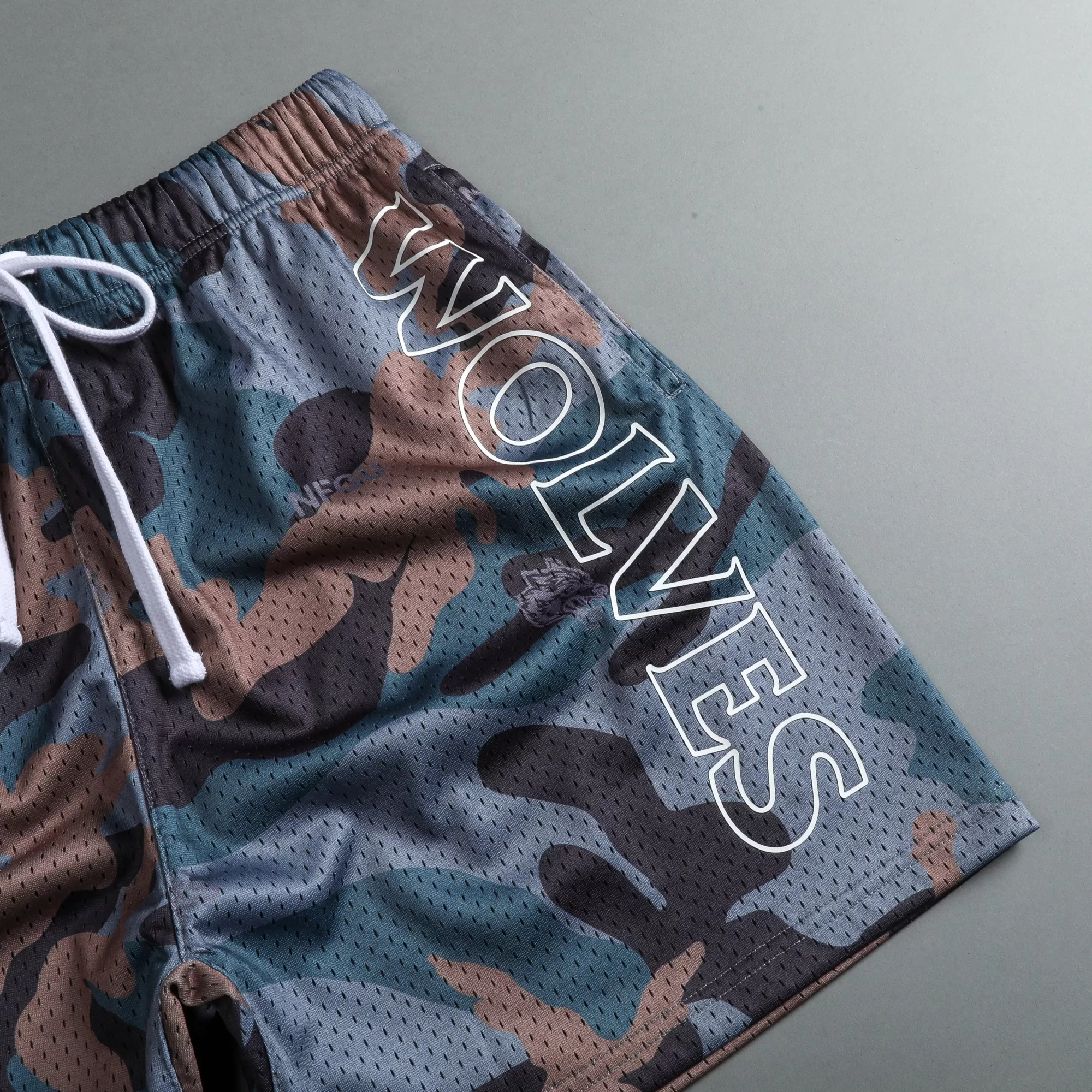 Cheap Try Us 5" Mesh Shorts In Norse Woodland Camo Men Shorts