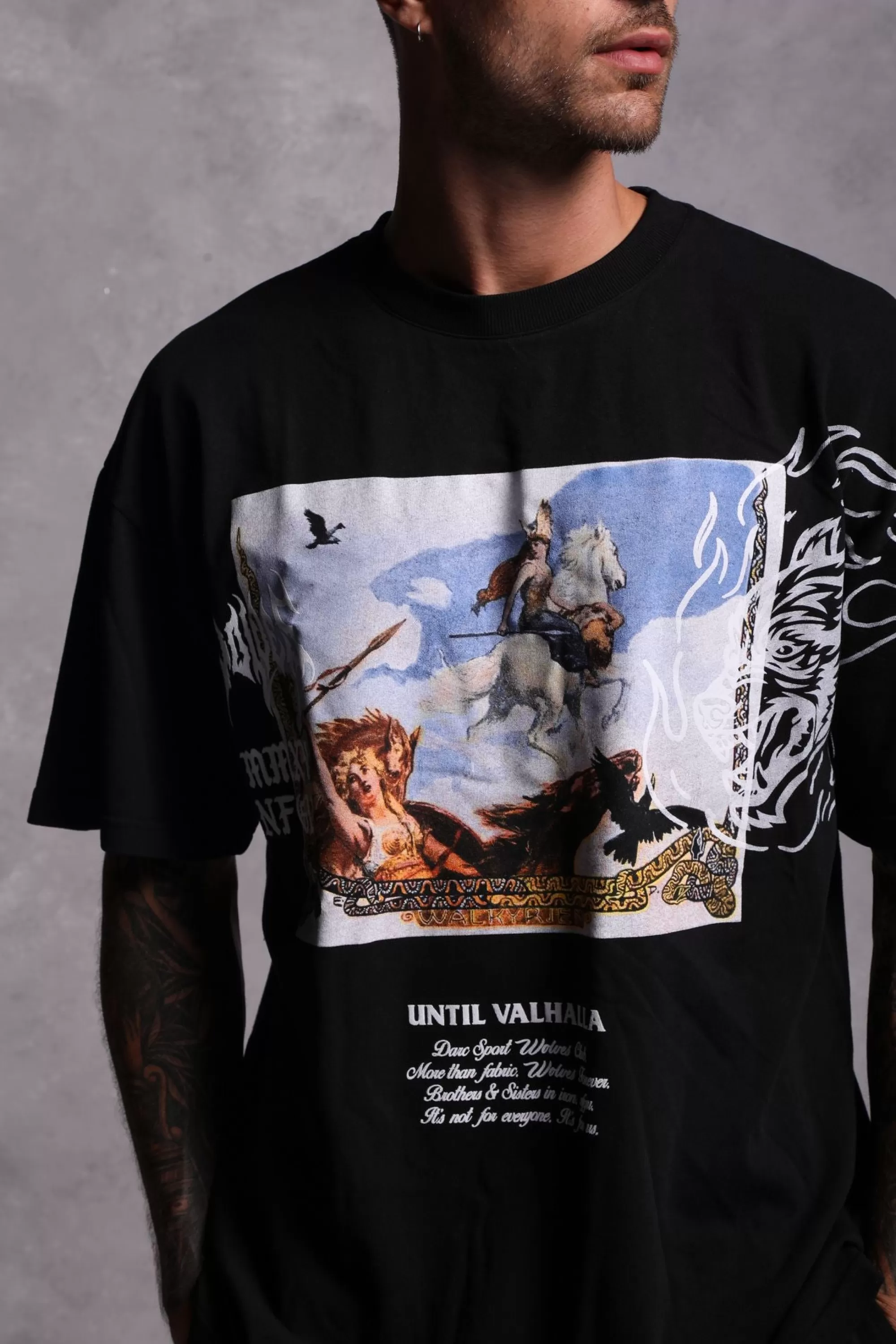 Shop Until Our End "Premium" Oversized Tee In Black Men Premium/Oversized Tees