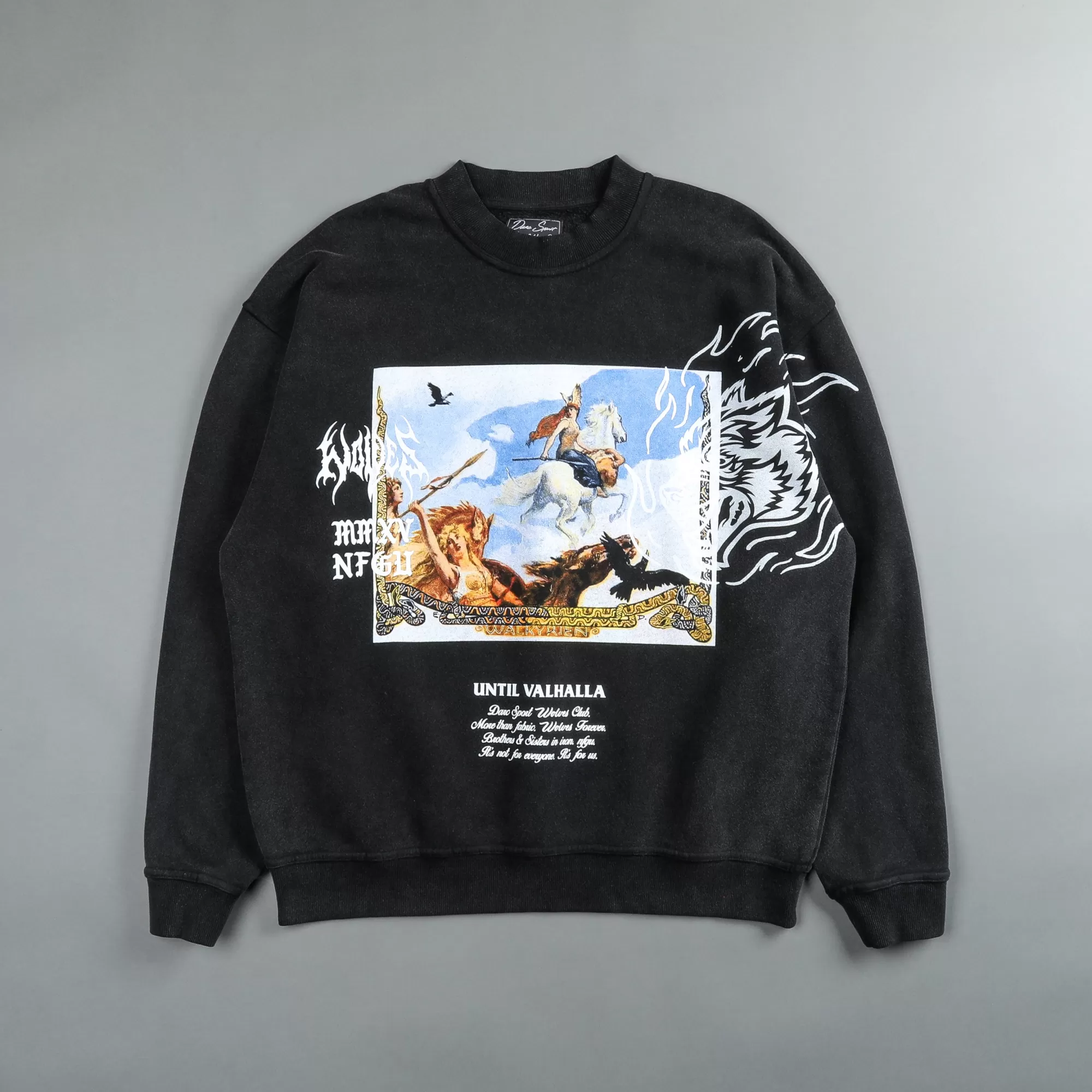 Sale Until Our End "Vintage Cornell" Crewneck In Black Men Crewnecks