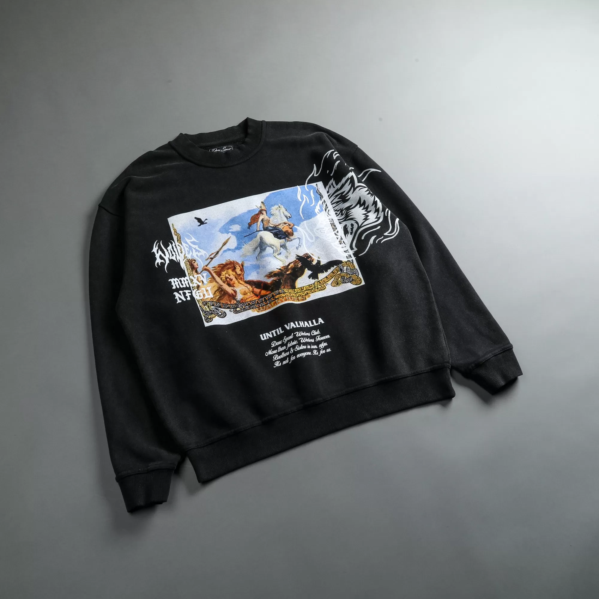 Sale Until Our End "Vintage Cornell" Crewneck In Black Men Crewnecks