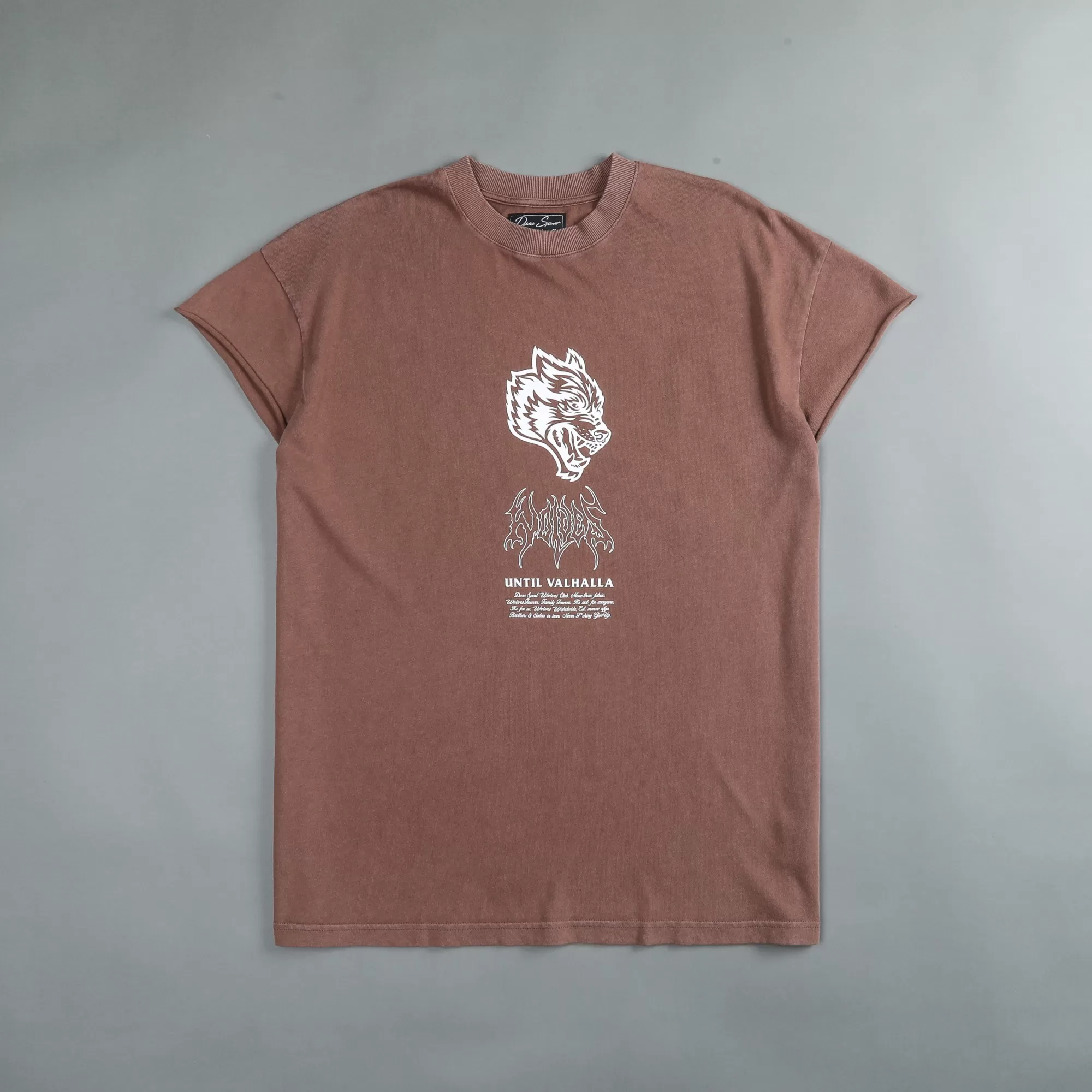 Best Sale Until Valhalla "Premium Vintage" (Cap Sleeve) Tee In Norse Brown Men Cap Sleeve Tees