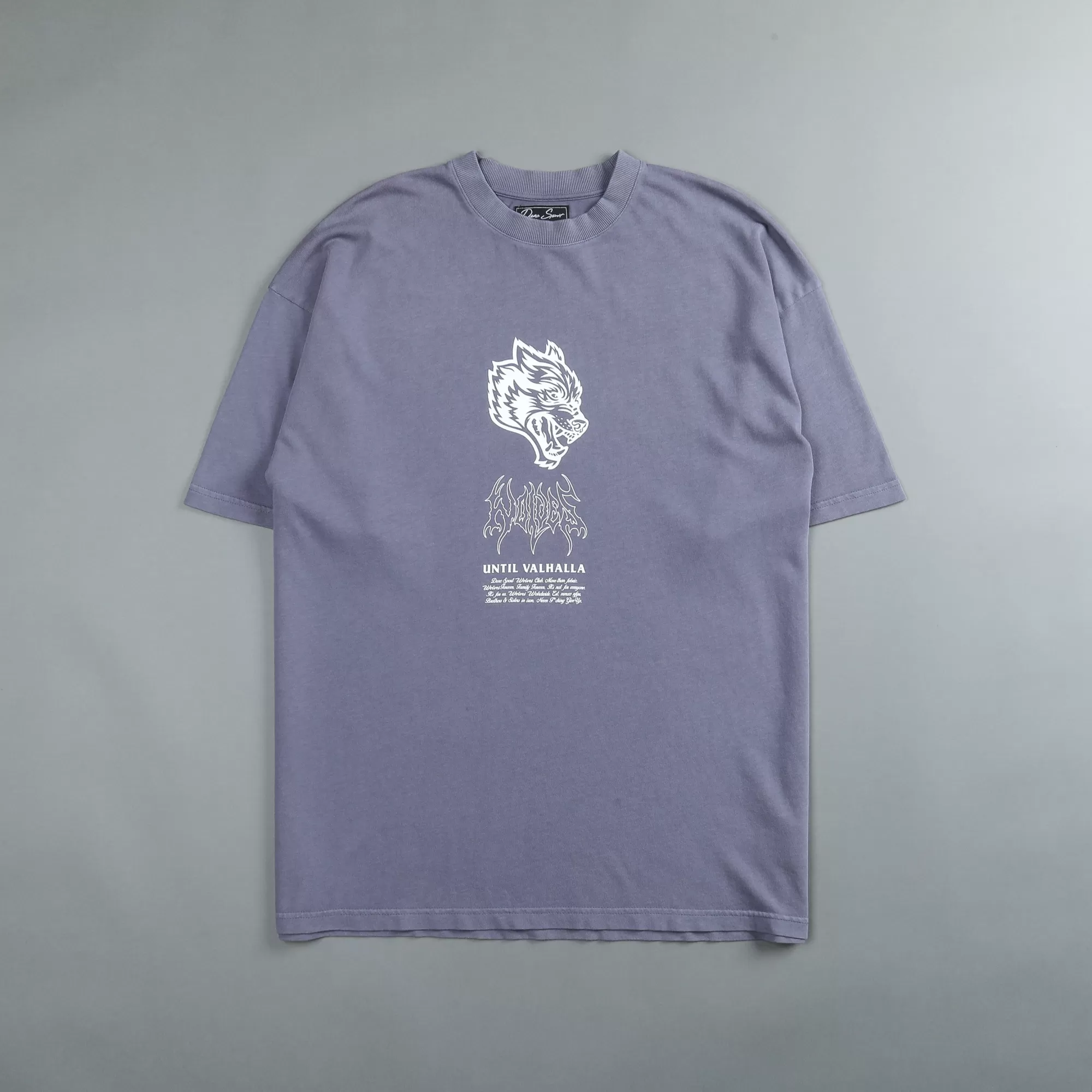 Shop Until Valhalla "Premium Vintage" Oversized Tee In Norse Purple Men Premium/Oversized Tees