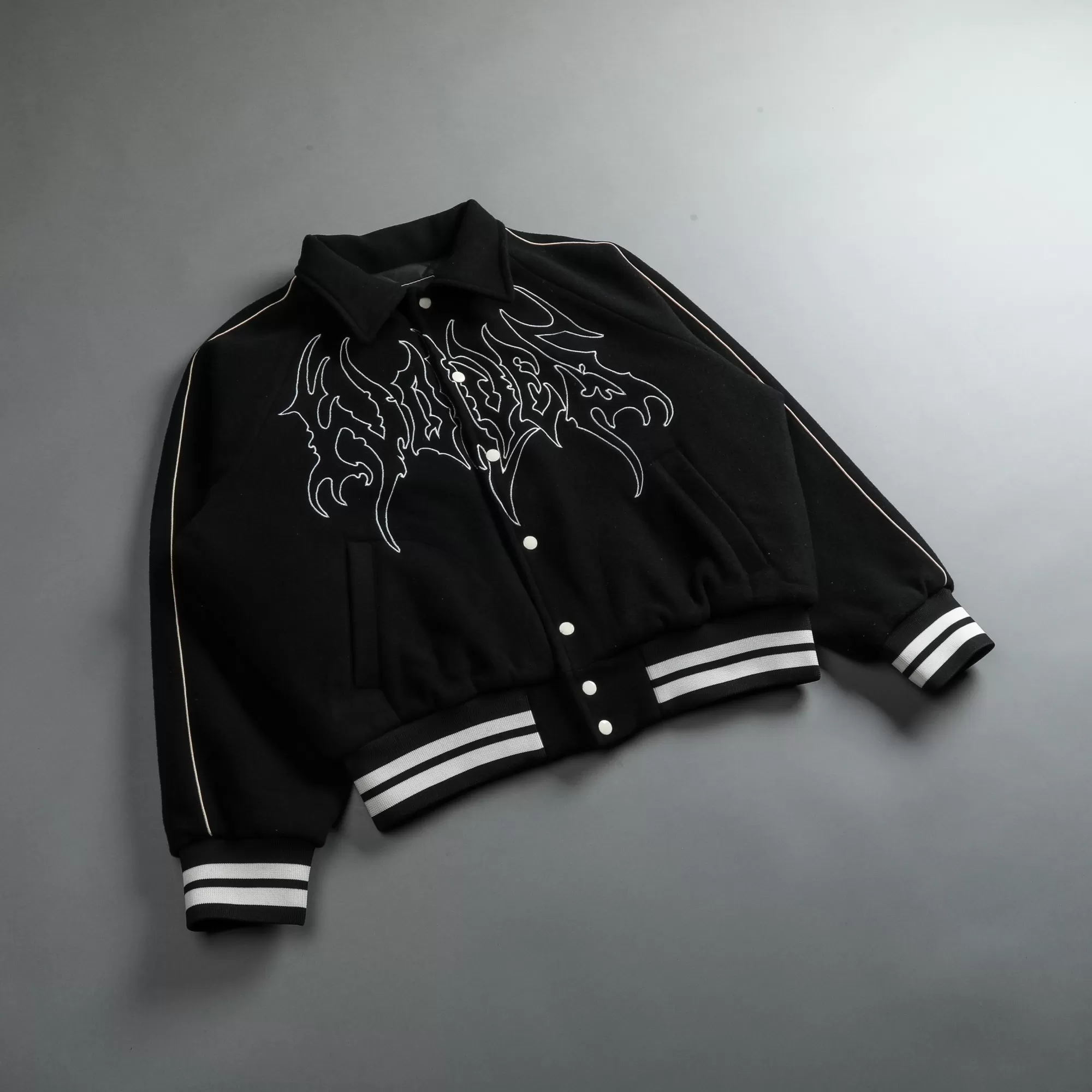 Cheap Until Valhalla Roxy Box Cut Rudy Lettermans Jacket In Black Men Jackets/Outerwear