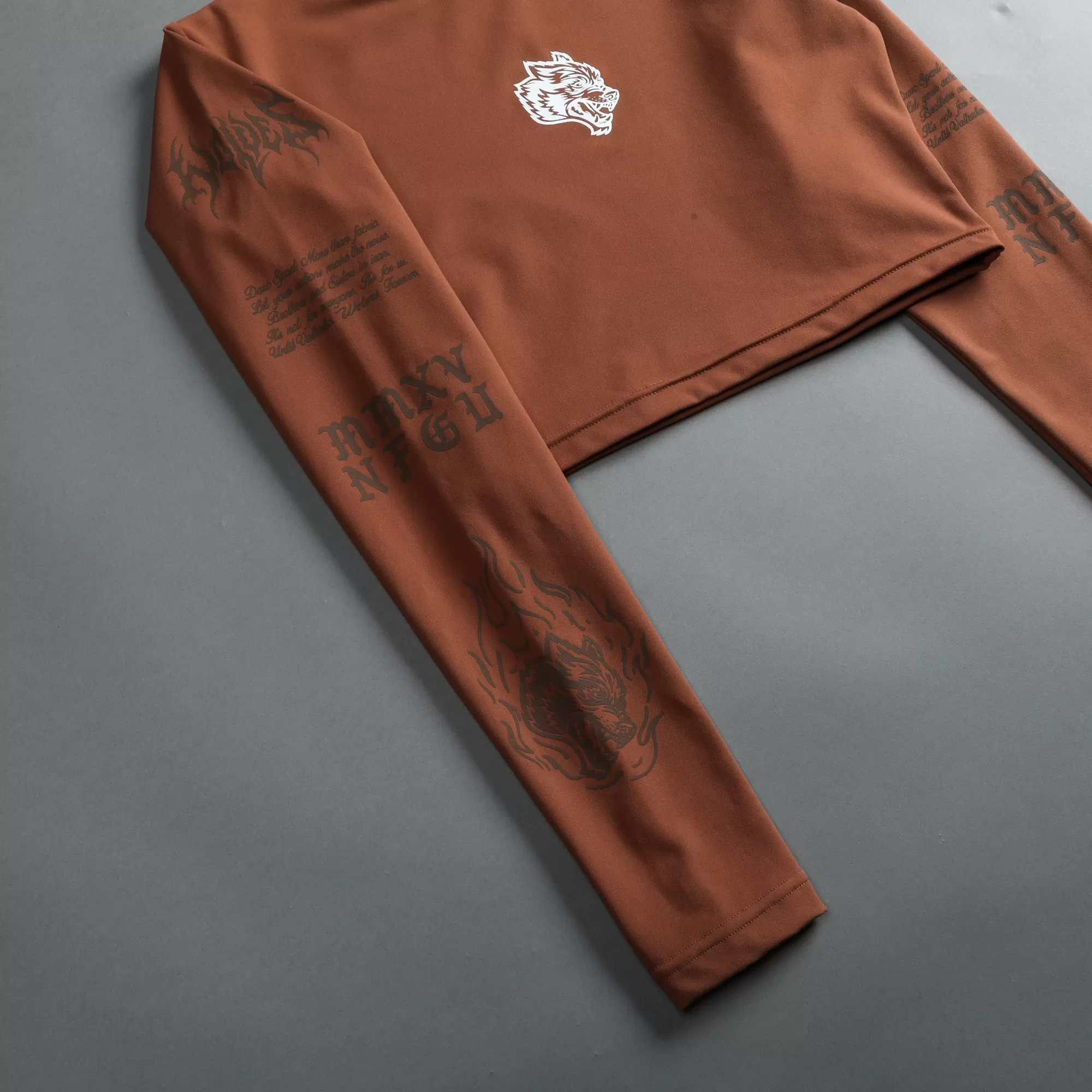 New Us Vs. Them L/S "Energy" Top In Norse Brown Women Tops