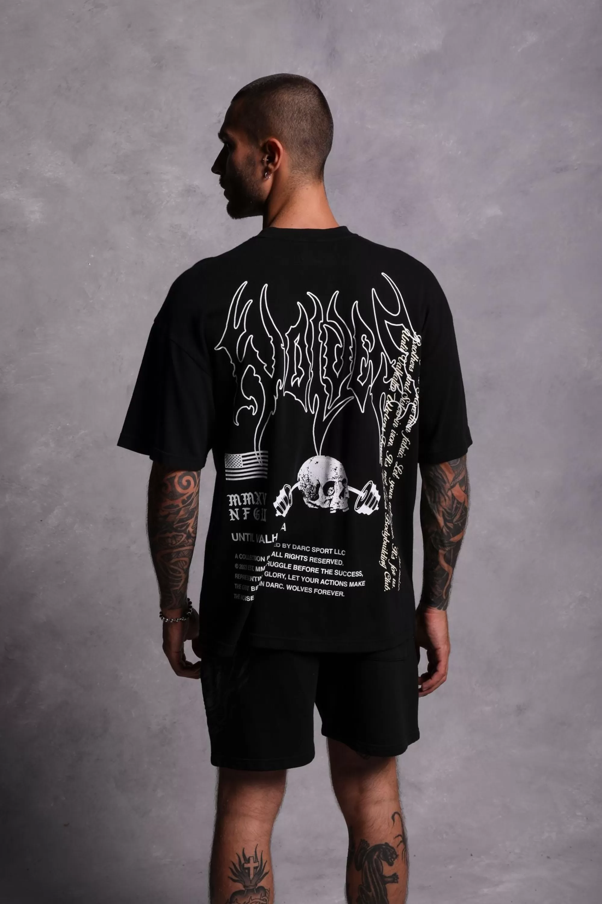 Fashion Us Vs. Them "Premium" Oversized Tee In Black Men Premium/Oversized Tees