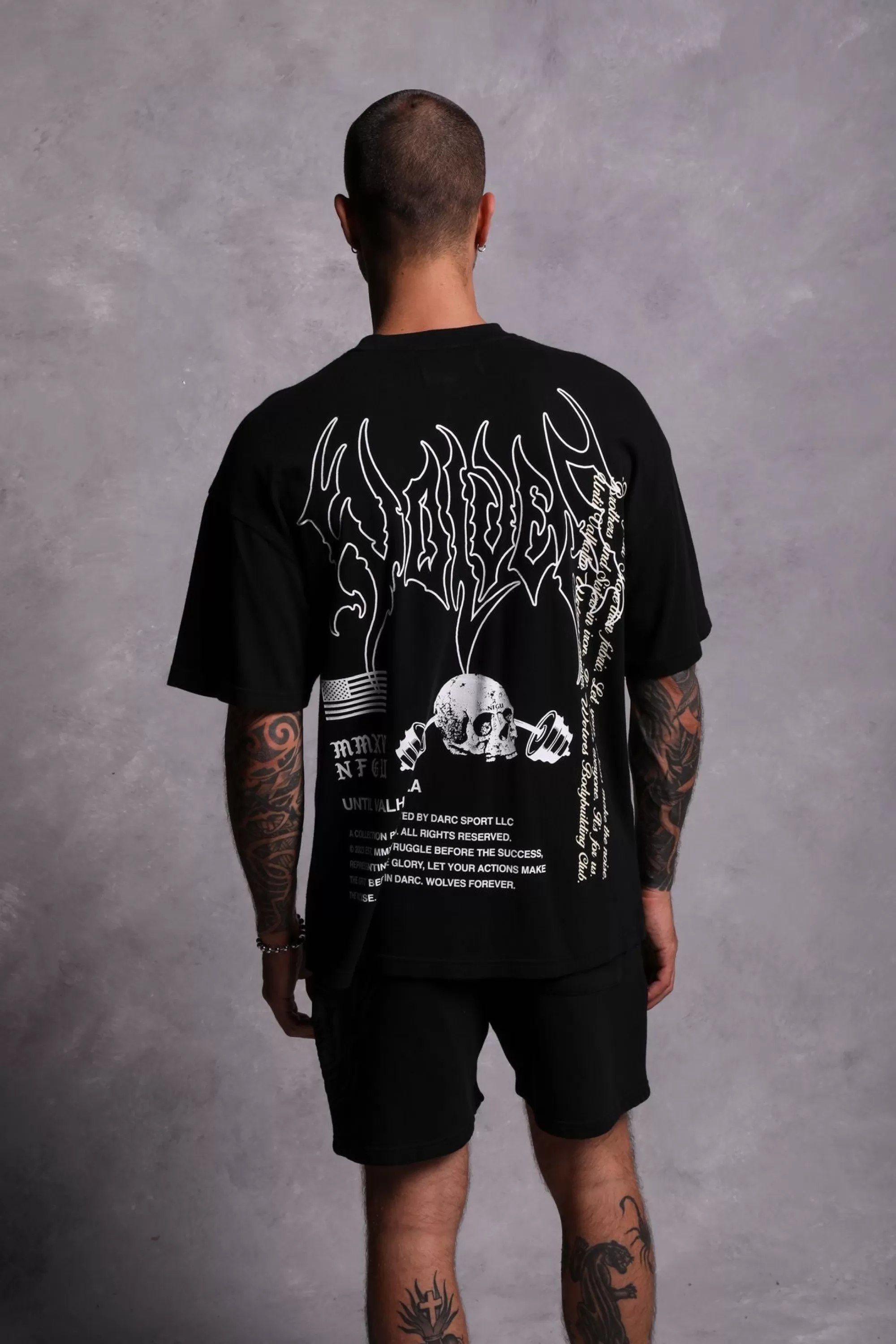 Fashion Us Vs. Them "Premium" Oversized Tee In Black Men Premium/Oversized Tees