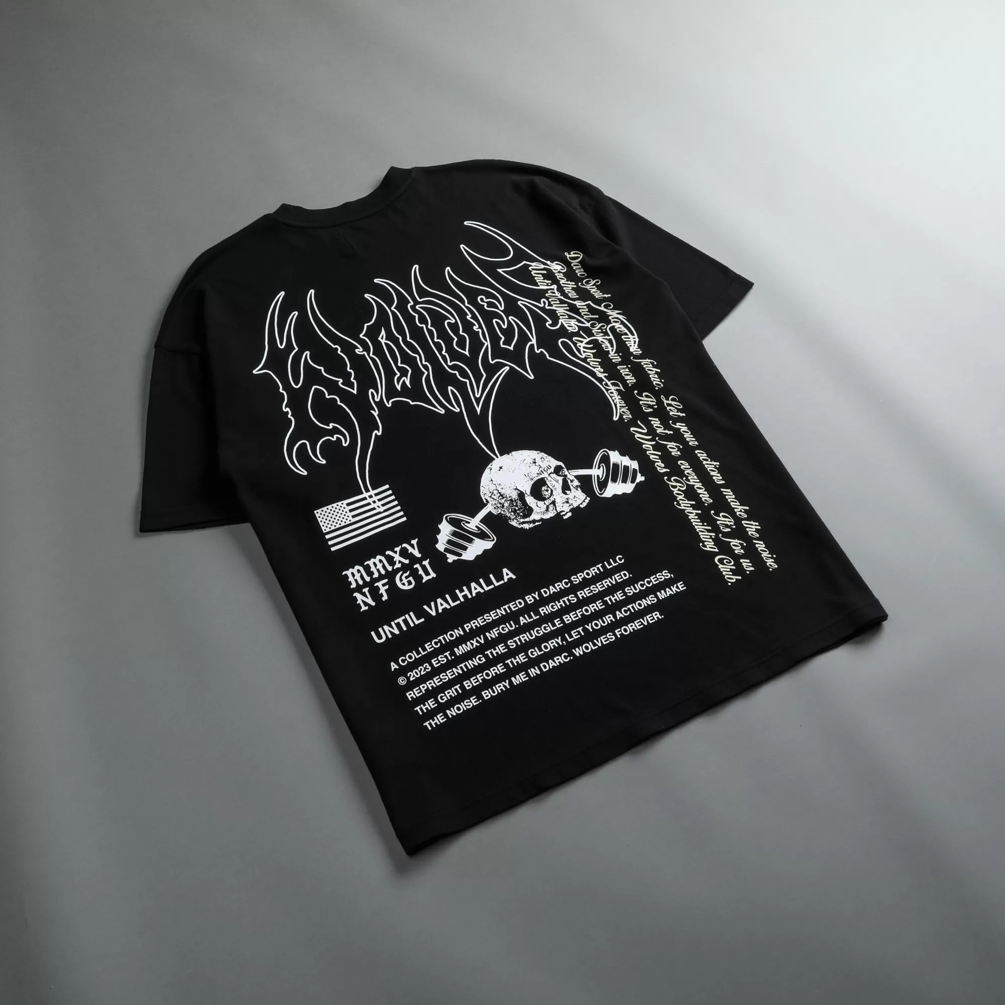 Fashion Us Vs. Them "Premium" Oversized Tee In Black Men Premium/Oversized Tees