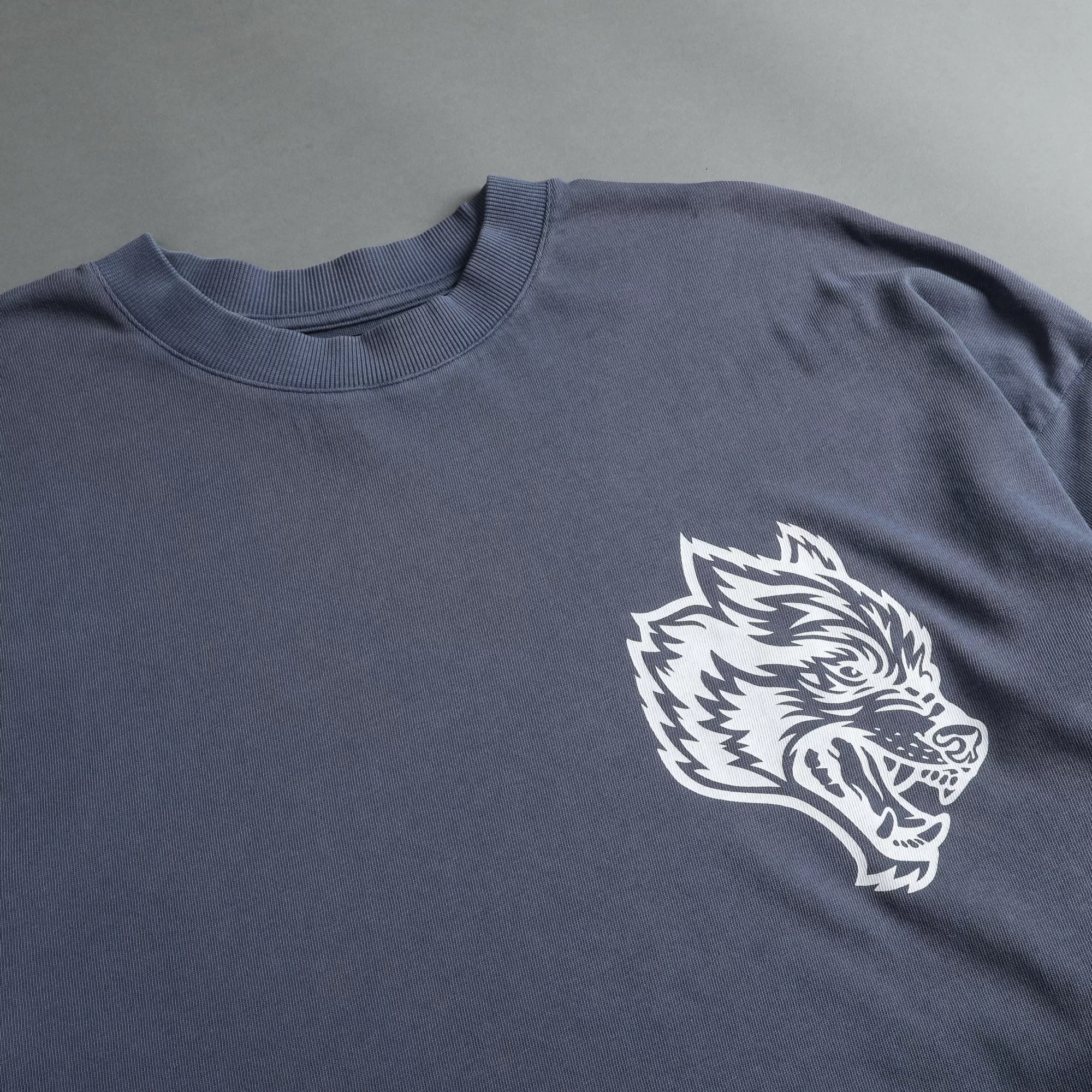 Store Us Vs. Them "Premium Vintage" Oversized Tee In Norse Blue Men Premium/Oversized Tees