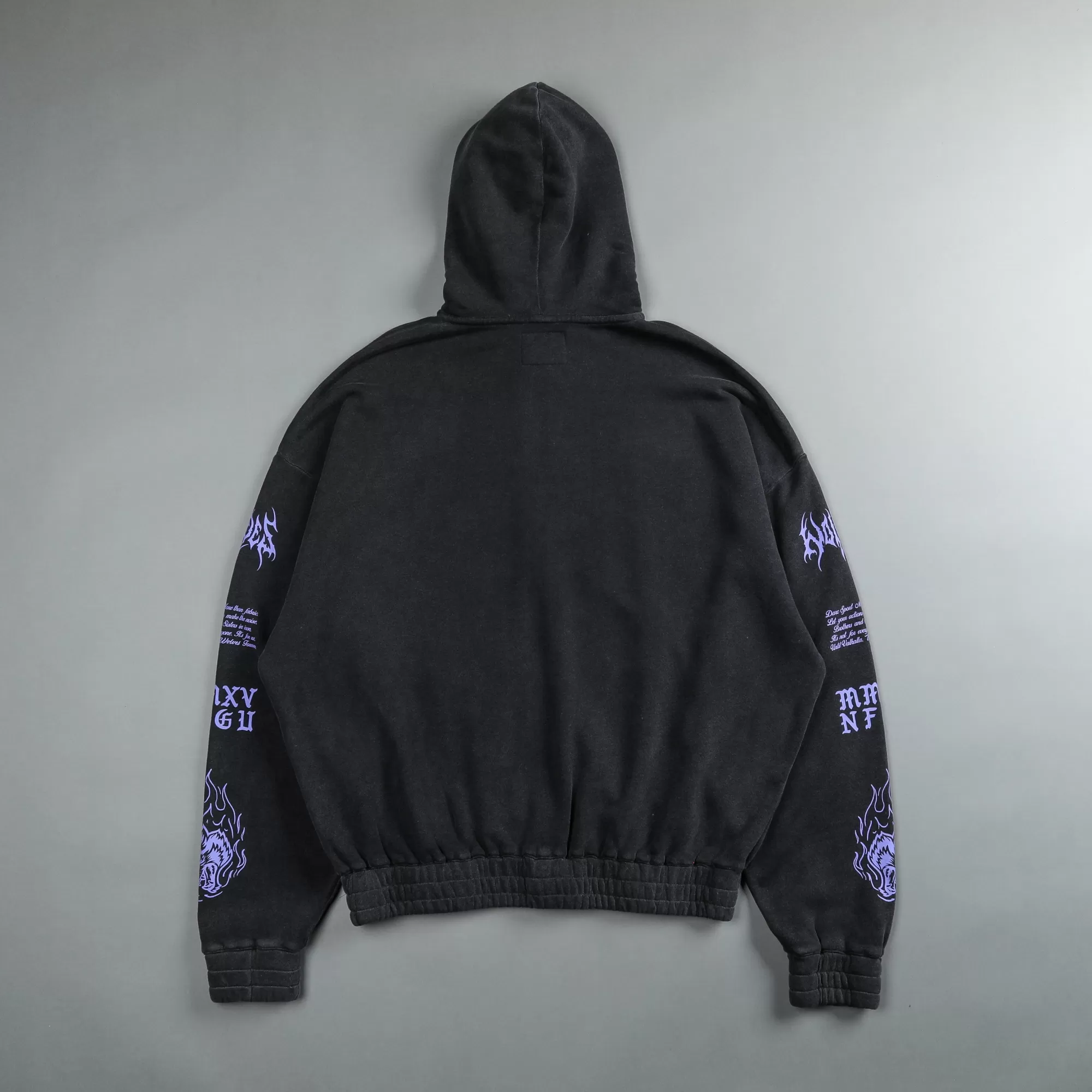 New Us Vs. Them "Vintage Chambers" Zip Hoodie In Black Men Zip Up Hoodies