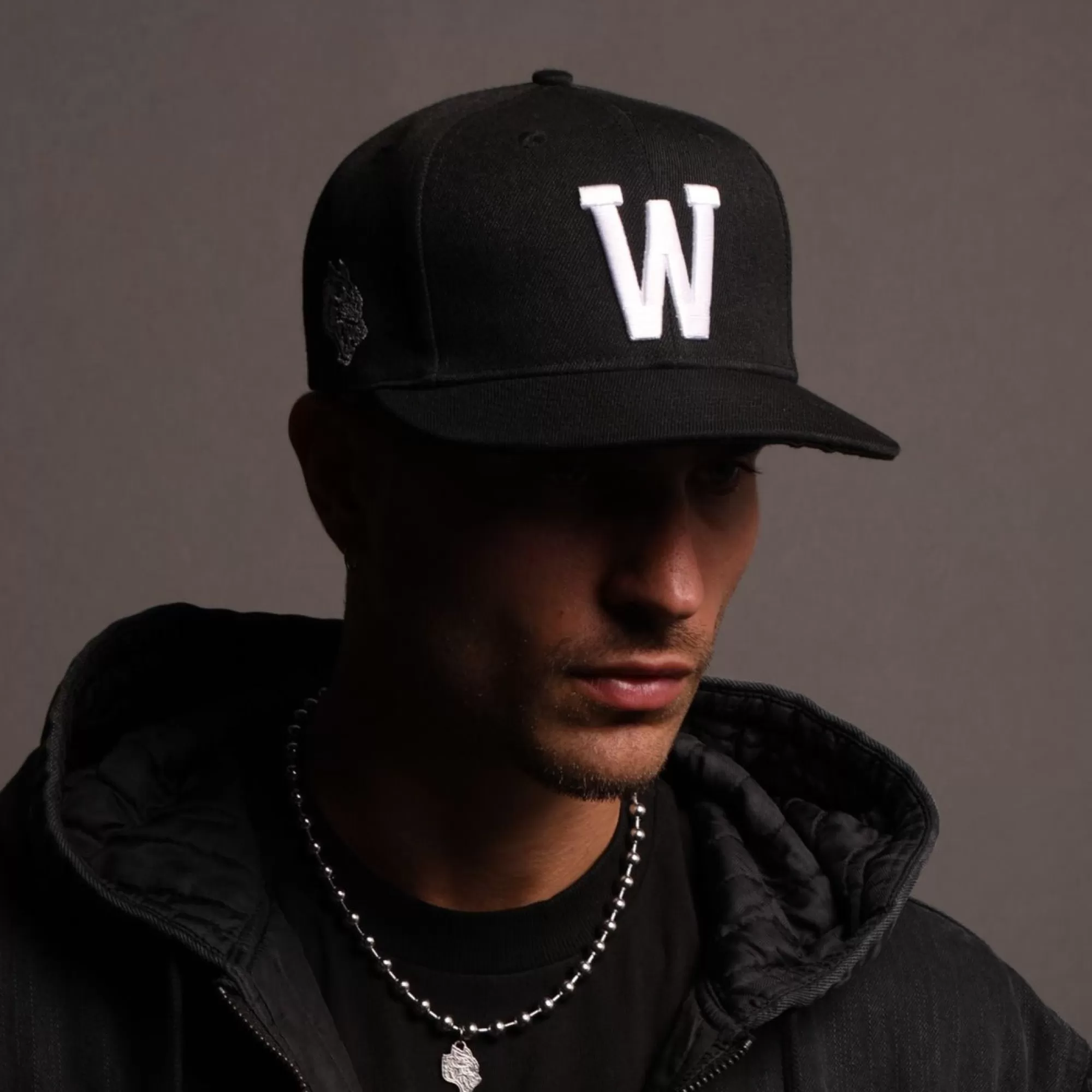 Best W Loyalty Fitted Hat In Black Headwear