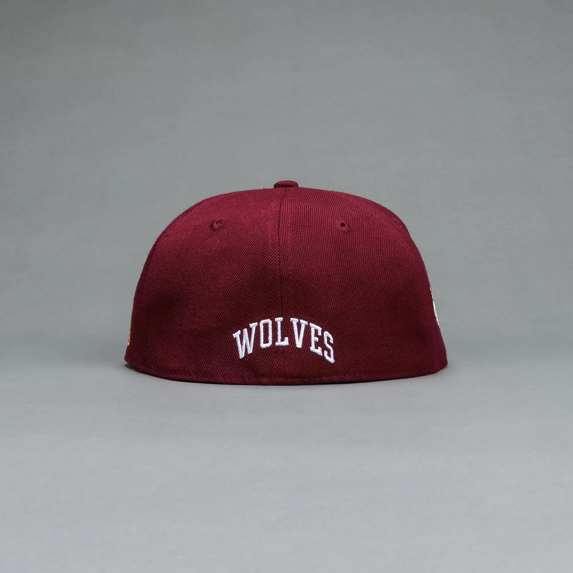 Hot W Loyalty Fitted Hat In Maroon/Cream Headwear