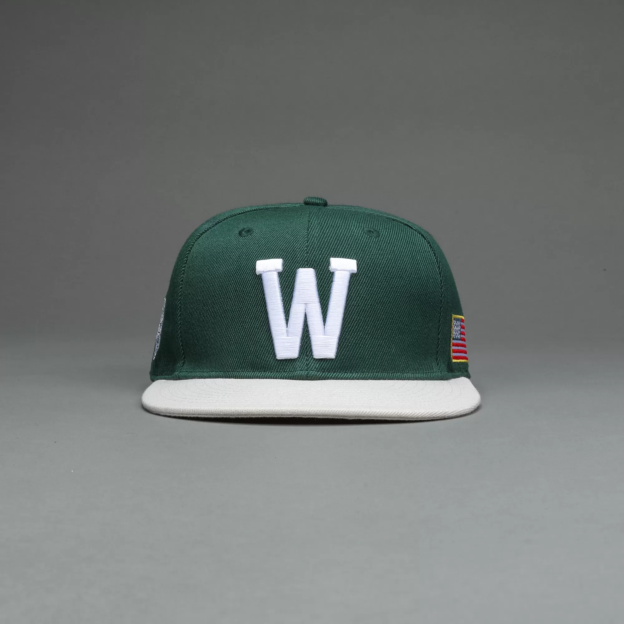 Hot W Loyalty Fitted Hat In Norse Green Headwear