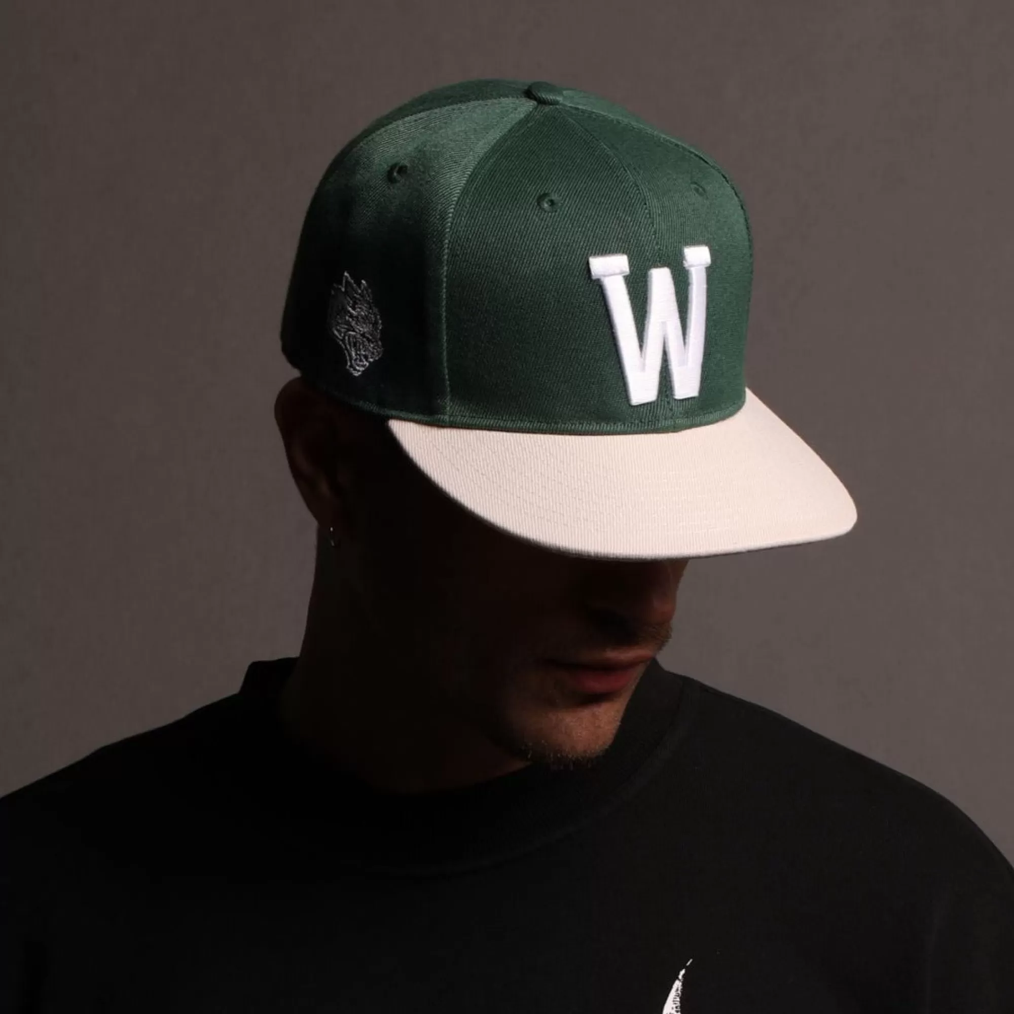Hot W Loyalty Fitted Hat In Norse Green Headwear