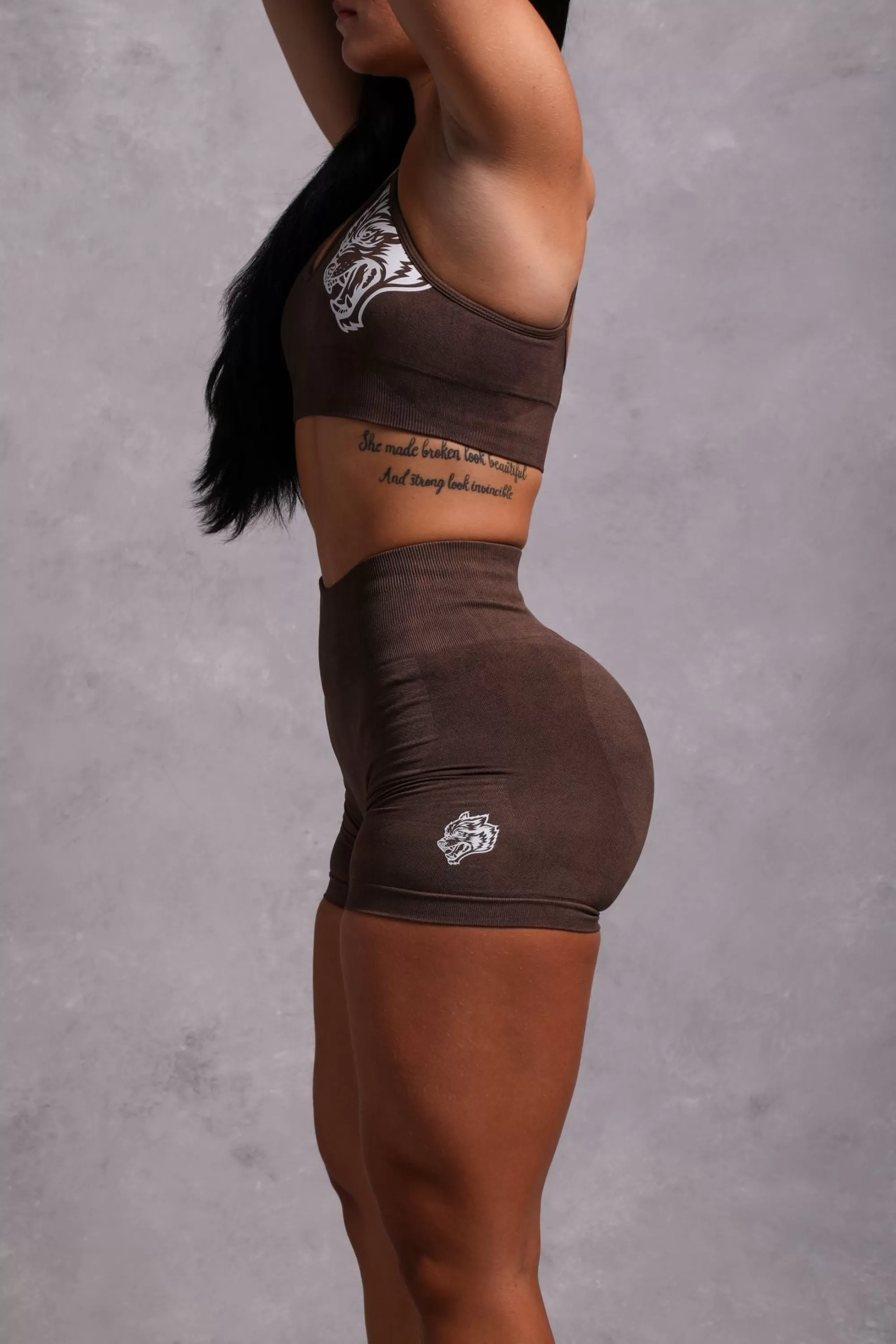 Flash Sale Wolves Forever Seamless Everson "Training" Shorts In Desert Dust Women Bottoms