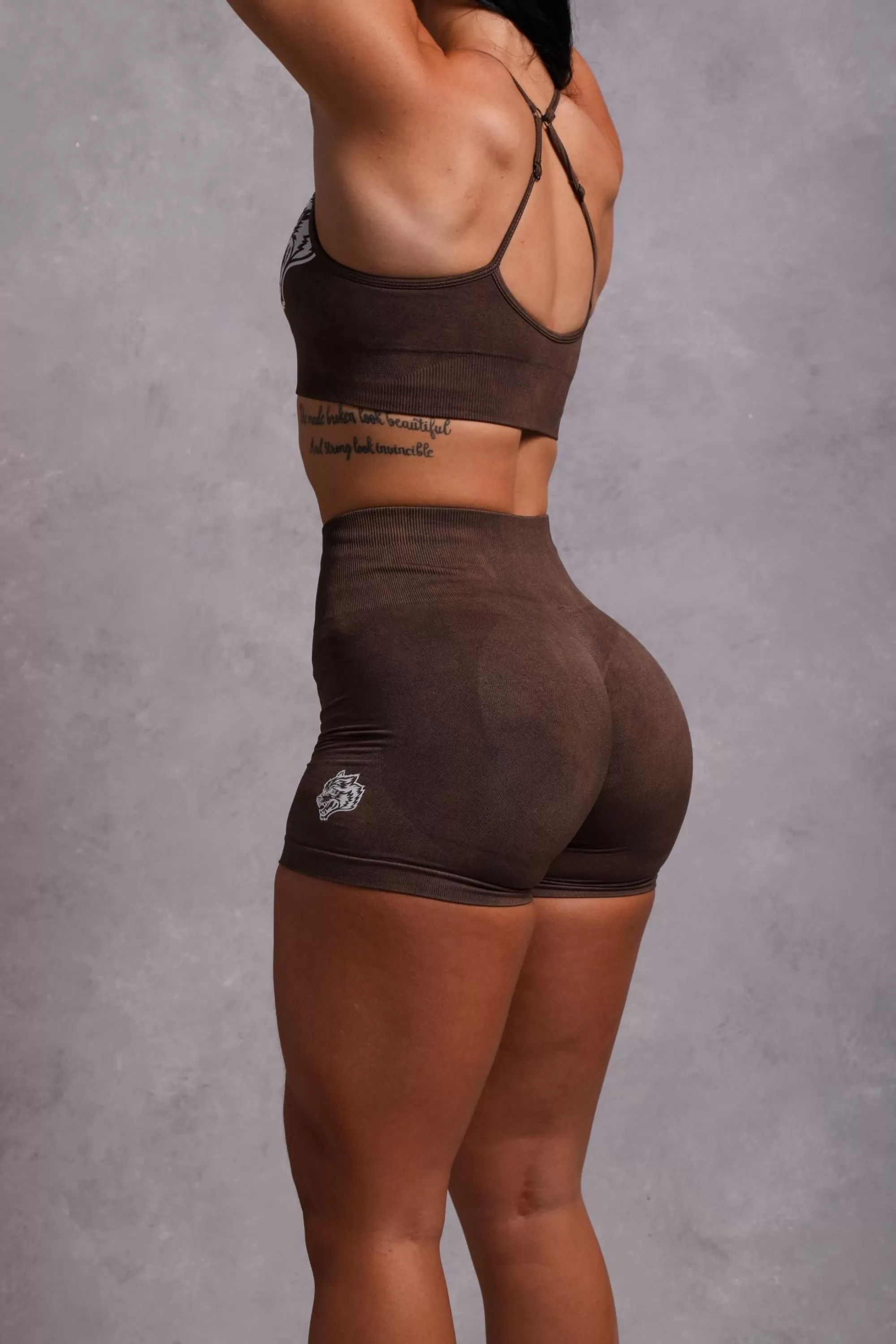 Flash Sale Wolves Forever Seamless Everson "Training" Shorts In Desert Dust Women Bottoms