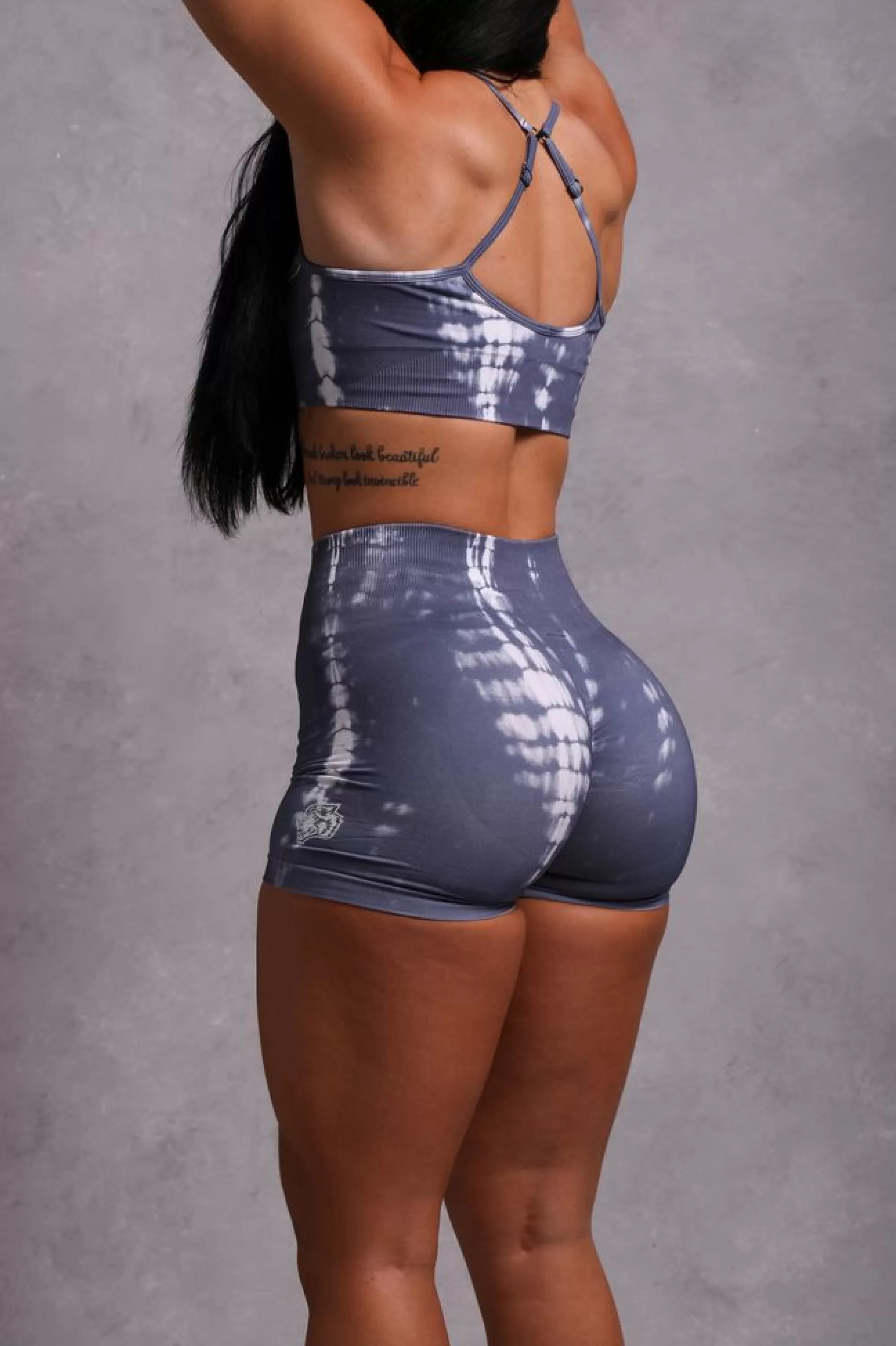 Cheap Wolves Forever Seamless Everson "Training" Shorts In Norse Blue Serpent Women Bottoms