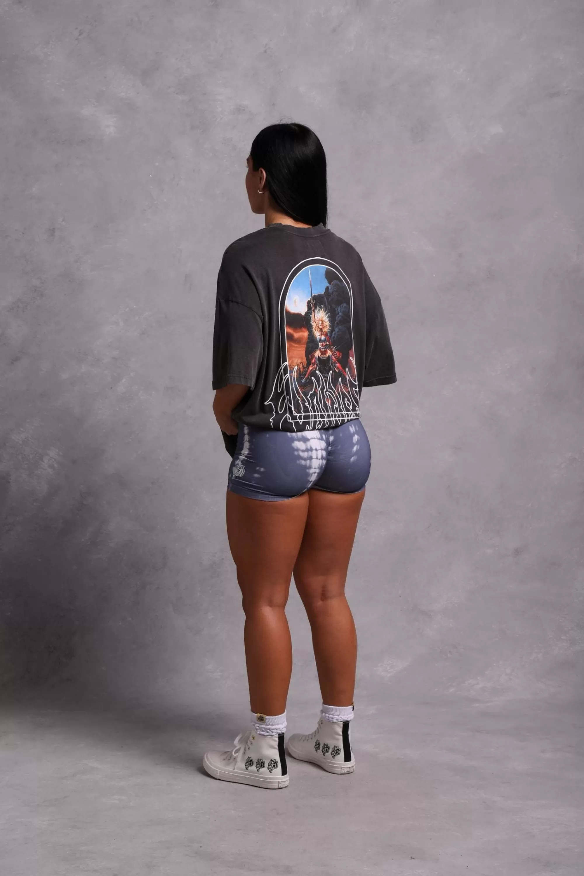 Cheap Wolves Forever Seamless Everson "Training" Shorts In Norse Blue Serpent Women Bottoms