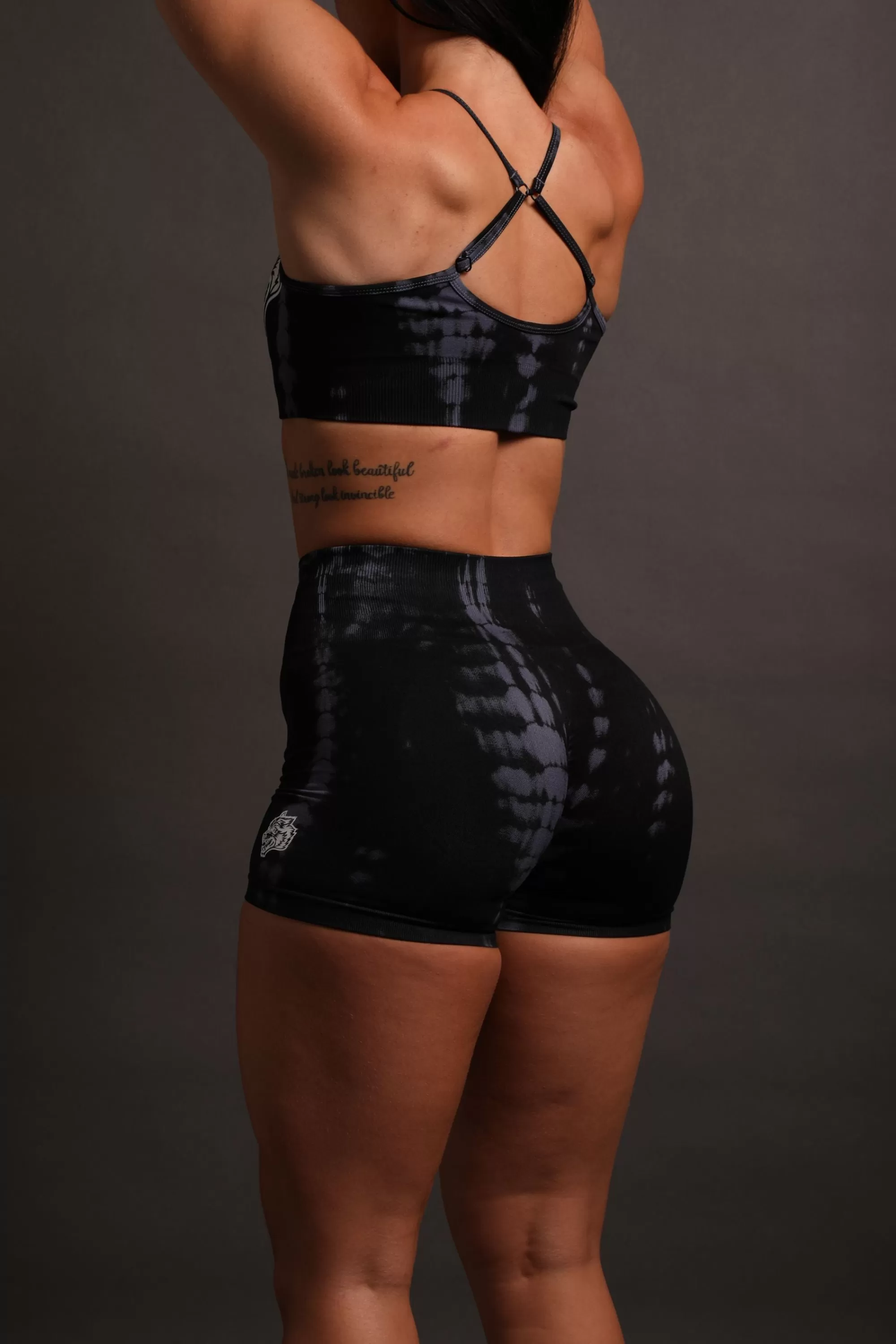 Best Sale Wolves Forever Seamless Everson "Training" Shorts In Tonal Midnight Blue Serpent Women Bottoms