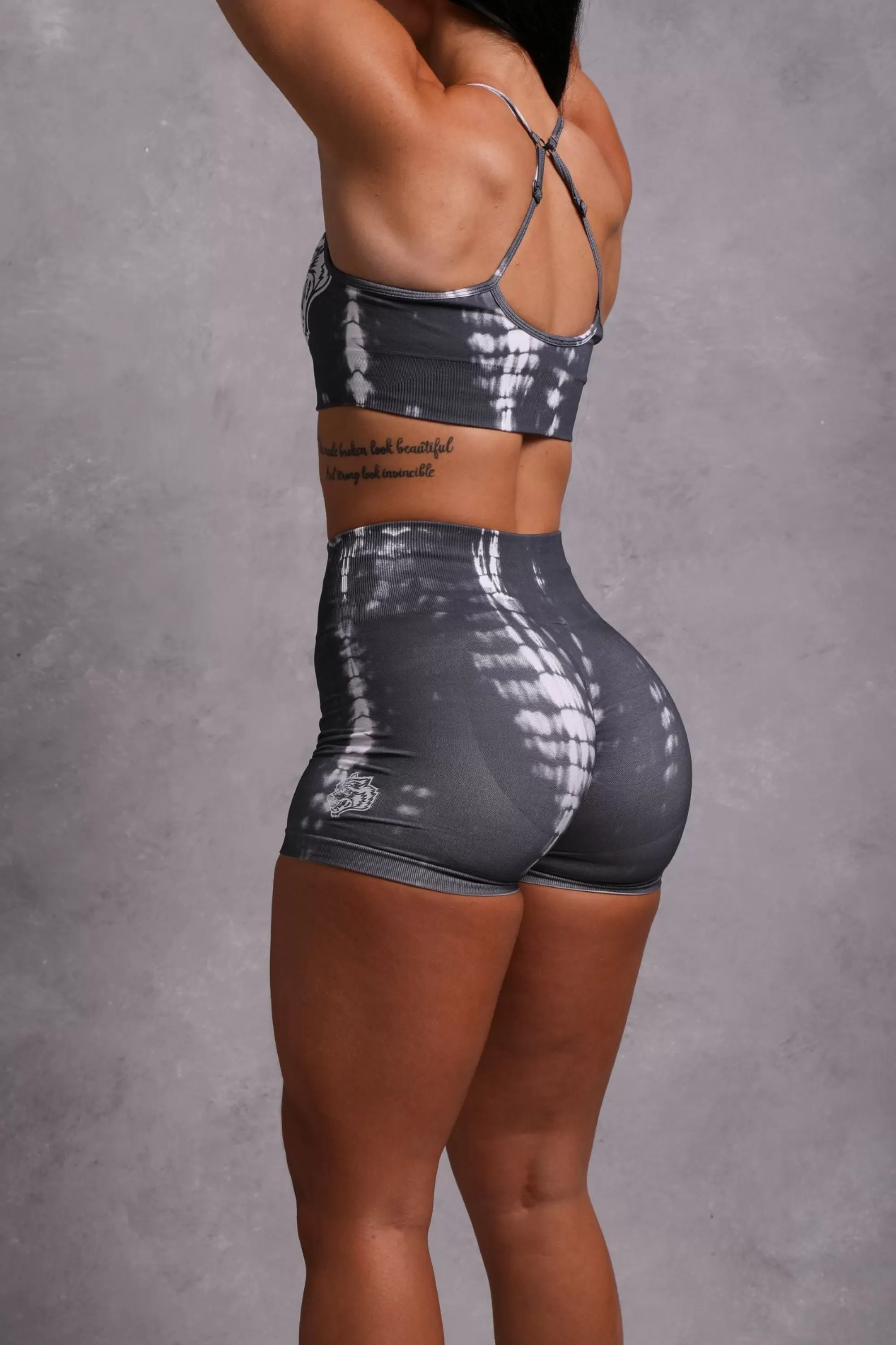 Best Wolves Forever Seamless Everson "Training" Shorts In Wolf Gray Serpent Women Seamless