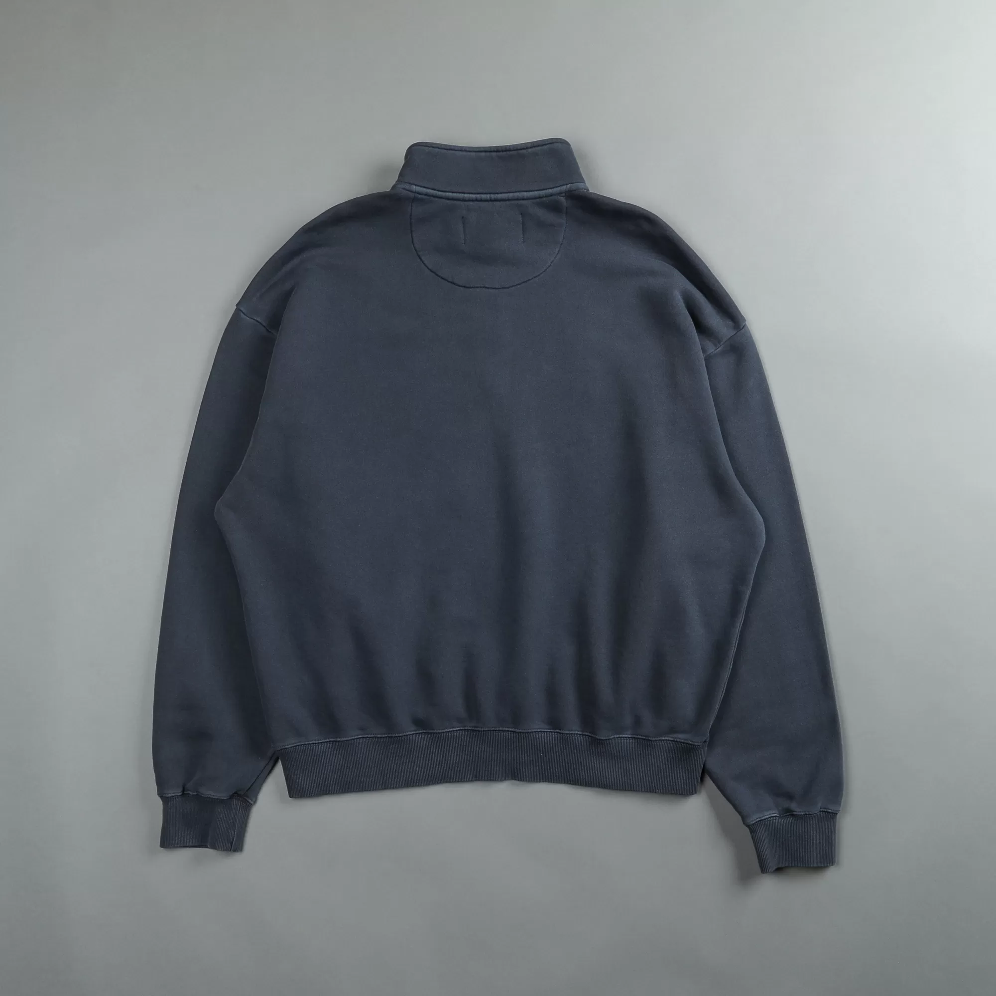 Sale Word Is Bond Duke 1/4 Zip Mockneck In Midnight Blue Men Crewnecks
