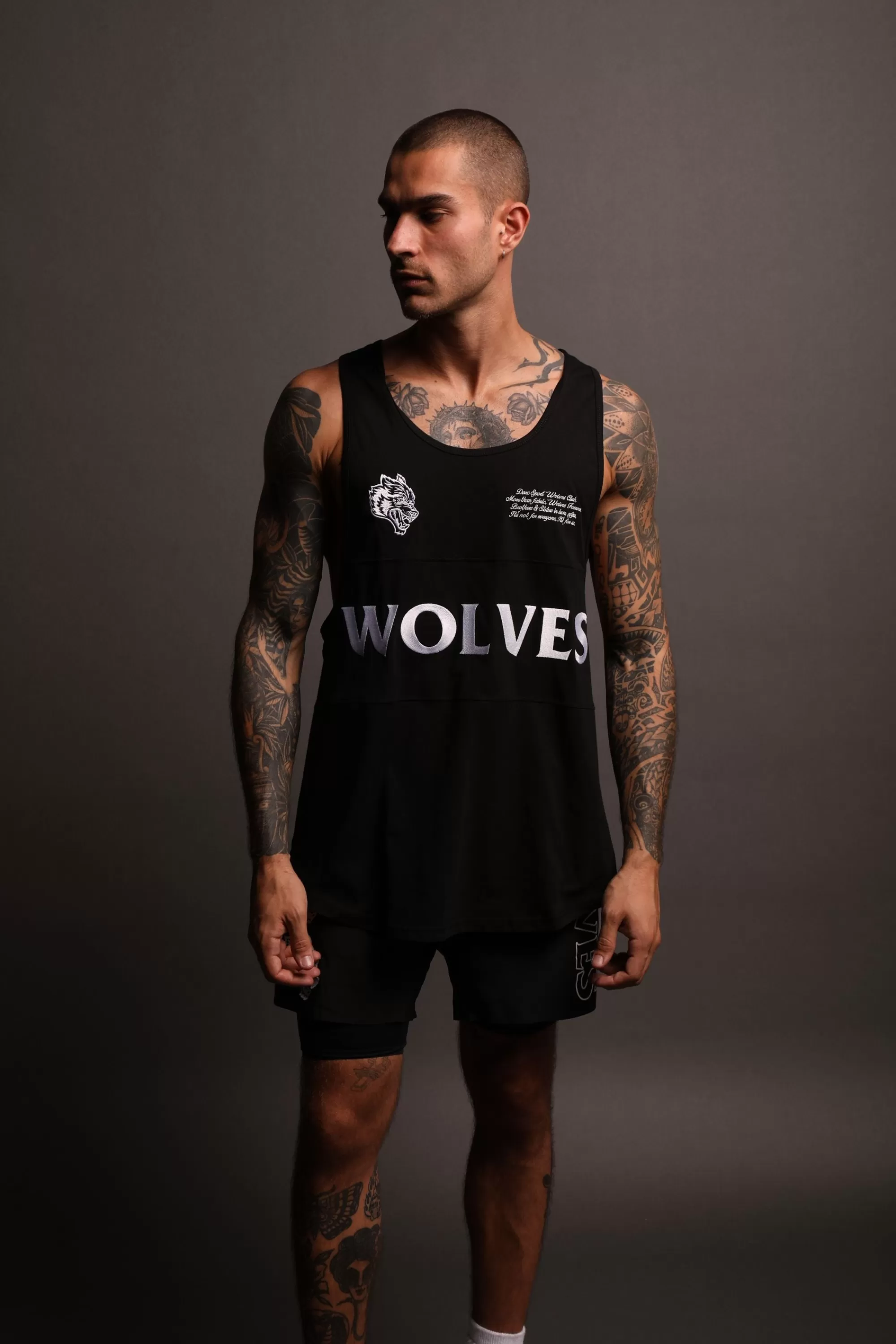 Hot Written Hardcore Block Mecca Tank In Black Men Tanks/Muscle Tees