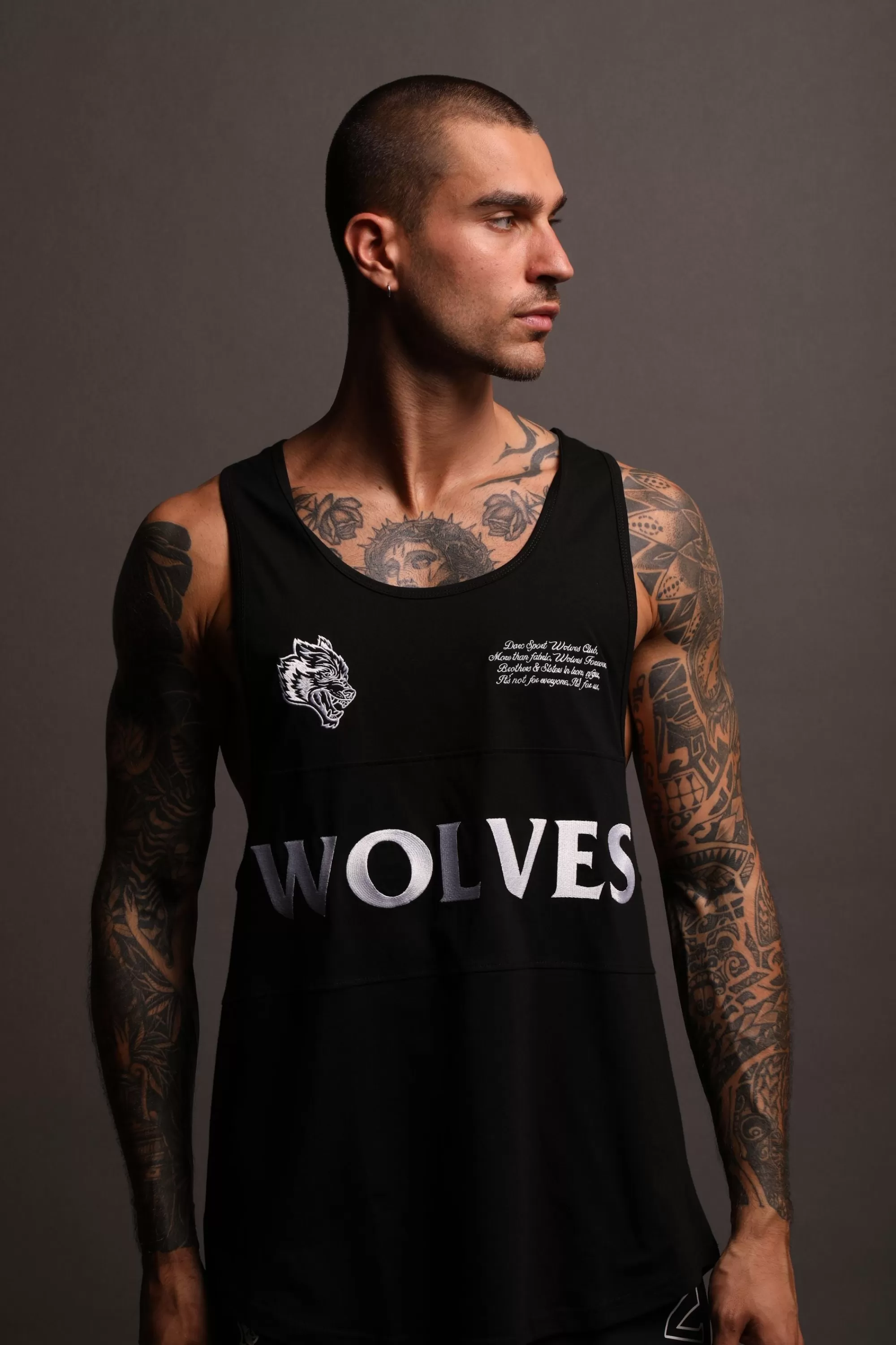 Hot Written Hardcore Block Mecca Tank In Black Men Tanks/Muscle Tees