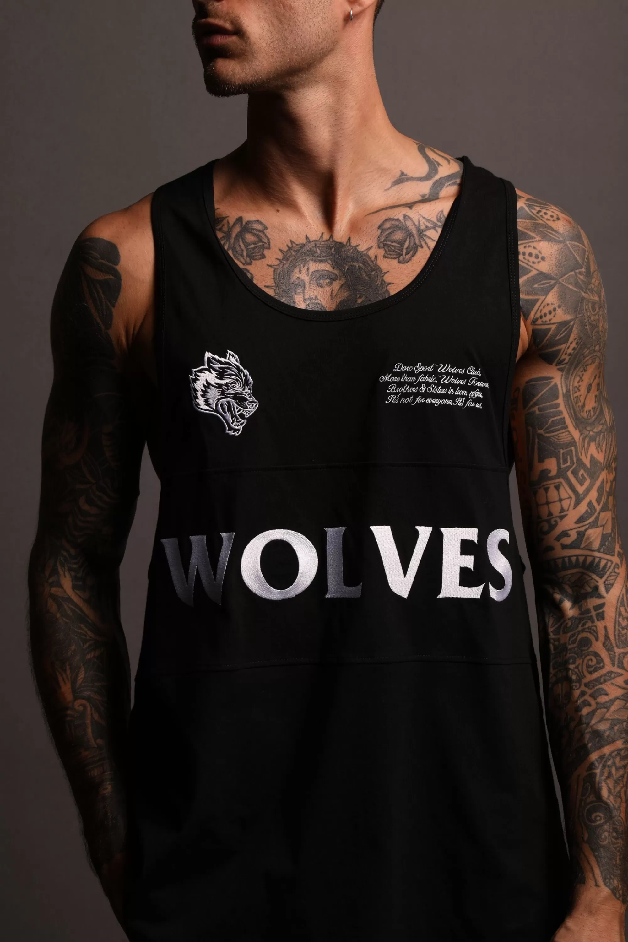 Hot Written Hardcore Block Mecca Tank In Black Men Tanks/Muscle Tees